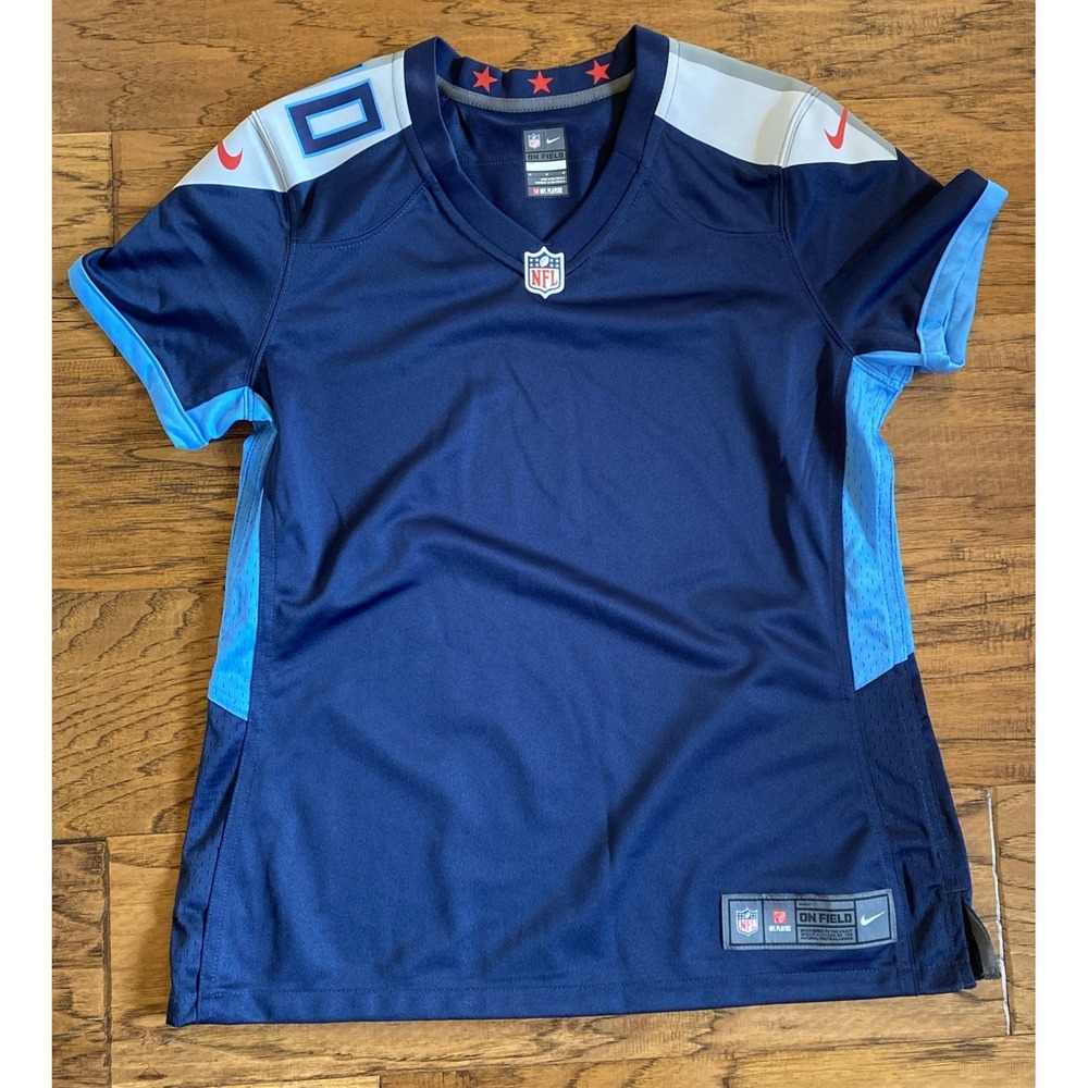 Tennessee Titans Jersey Womens Medium Blank Jersey Nike On Field‎ Blue